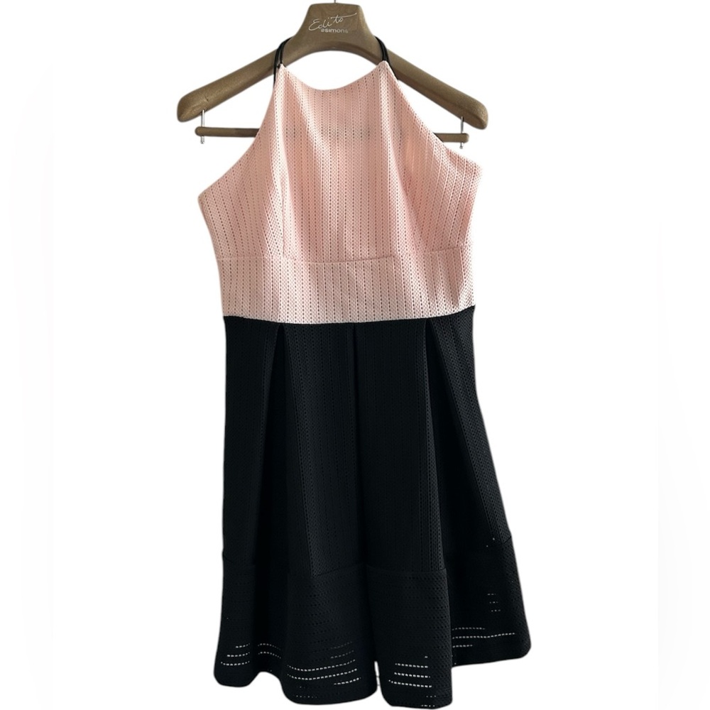 LG•TWIK•NWT•Pink and Black Halter Dress 👗
